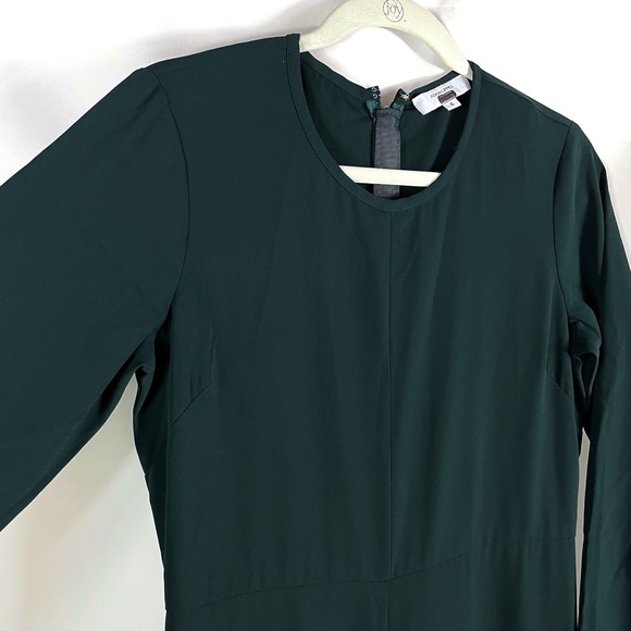 Adam‎ Lippes Green Jumpsuit Long Sleeve Wide Leg Crepe Career Casual Sz 6 - Picture 8 of 16